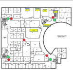 Map of Encino Hall, Floor 2
